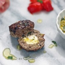 Bolas de Carne Cheias de Keto