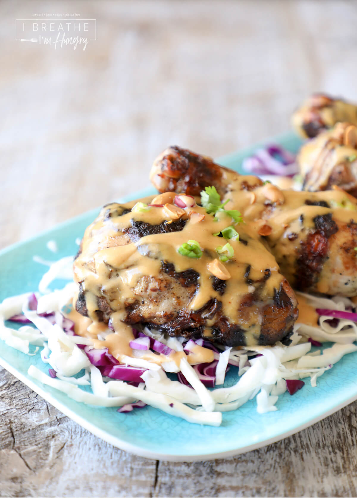 Keto Grilled Chicken with Peanut Sauce 