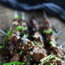 This Keto Teriyaki Beef on a Stick has all the flavor and none of the carbs!