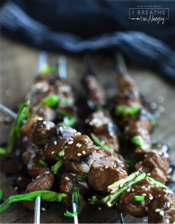 This Keto Teriyaki Beef on a Stick has all the flavor and none of the carbs!