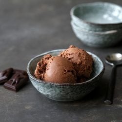 No Churn Keto Chocolate Ice Cream - no ice cream maker required!