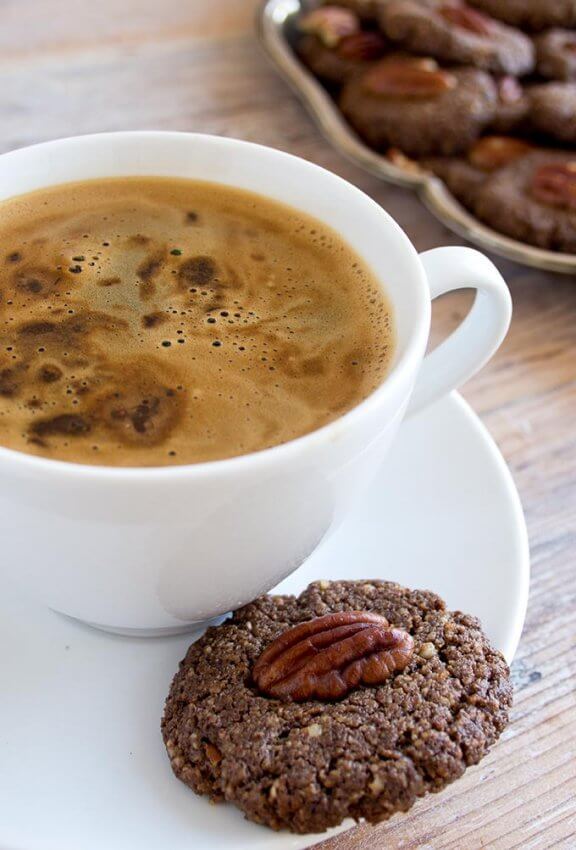 Easy and delicious, these chewy keto pecan cookies are low carb and gluten free
