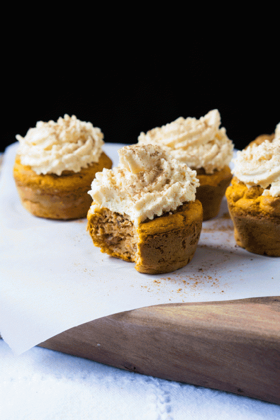 Keto pumpkin cupcakes with cream cheese frosting - 125 best keto pumpkin recipes!