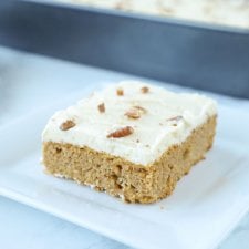 Keto Pumpkin Spice Sheet Cake - Low Carb