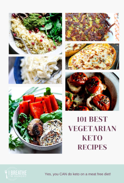 Best Keto Vegetarian Recipes Poster Graphic