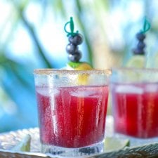 Keto Blueberry Moskou Muil Cocktail