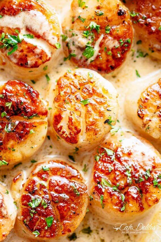 Best Keto Seafood Recipes - scallops 2