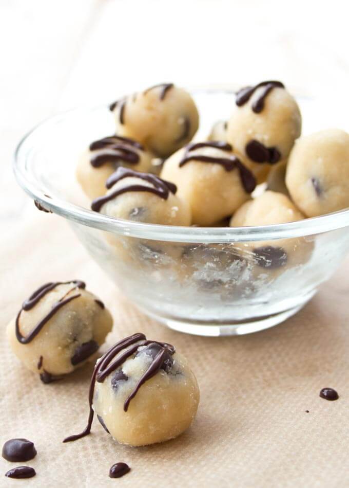 Best Keto No Bake Desserts - cookie dough truffles