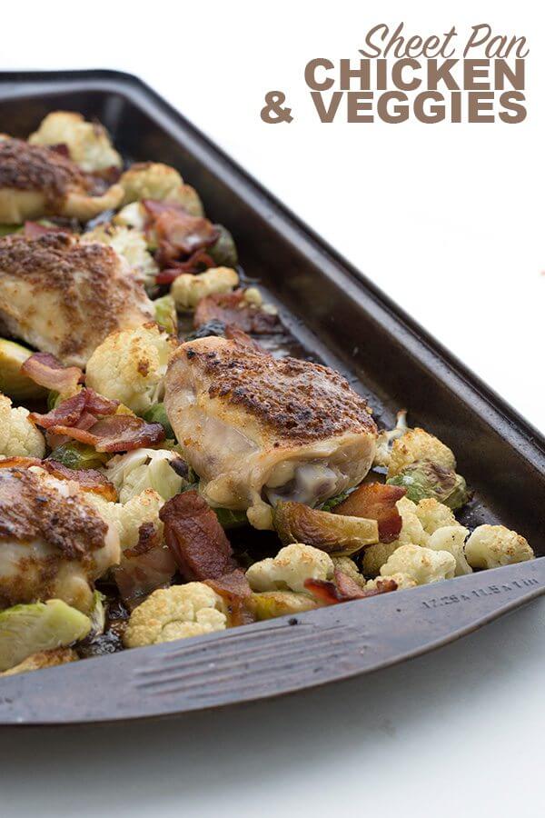 25 Best Keto Sheet Pan Meals - chicken and veggies