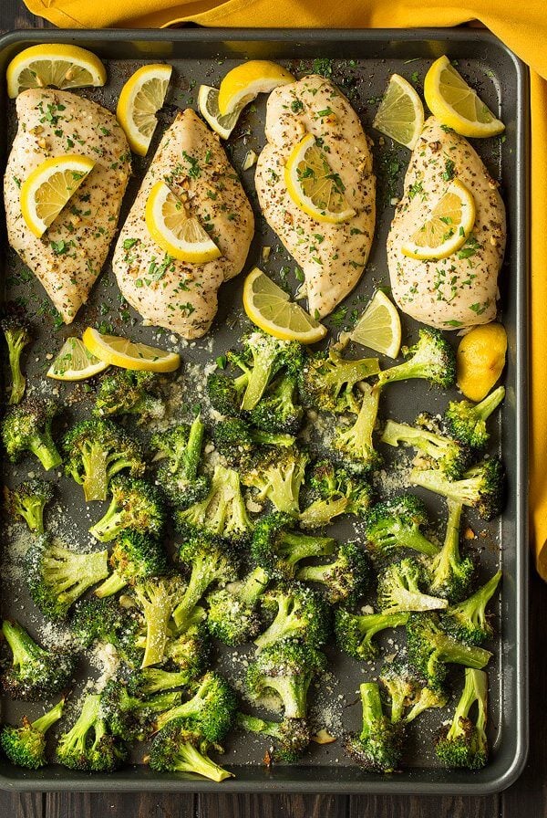 25 Best Keto Sheet Pan Meals - chicken and broccoli