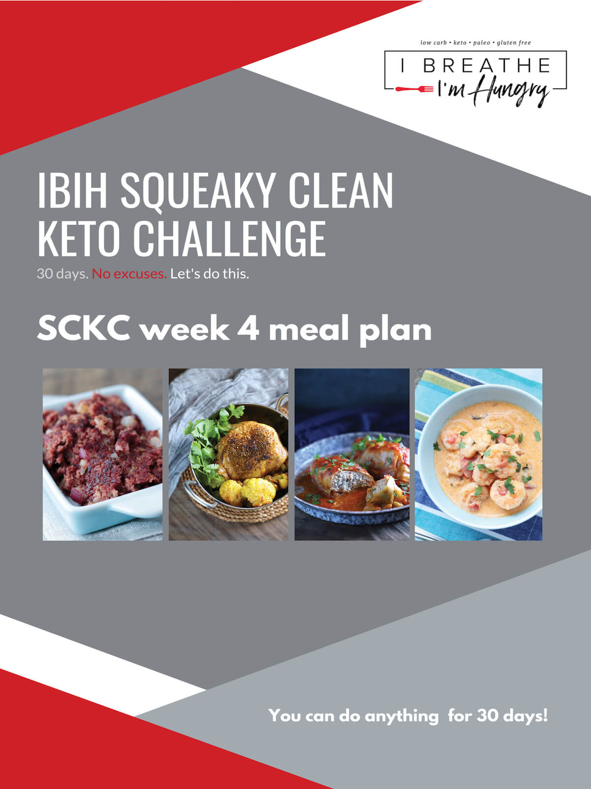 Week 4 Squeaky Clean Keto Challenge Meal Plan