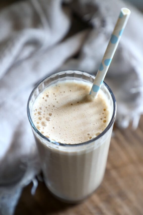 Keto Sunflower Butter & Cocoa Smoothie SCKC in a tall glass