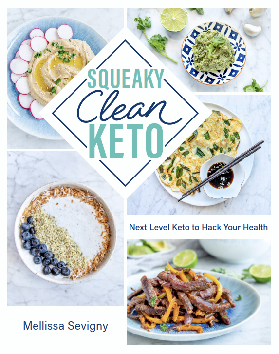 Squeaky Clean Keto Book Cover by Mellissa Sevigny