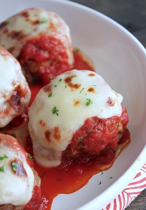 Keto Dinner Recipes - Meatballs Parmesan