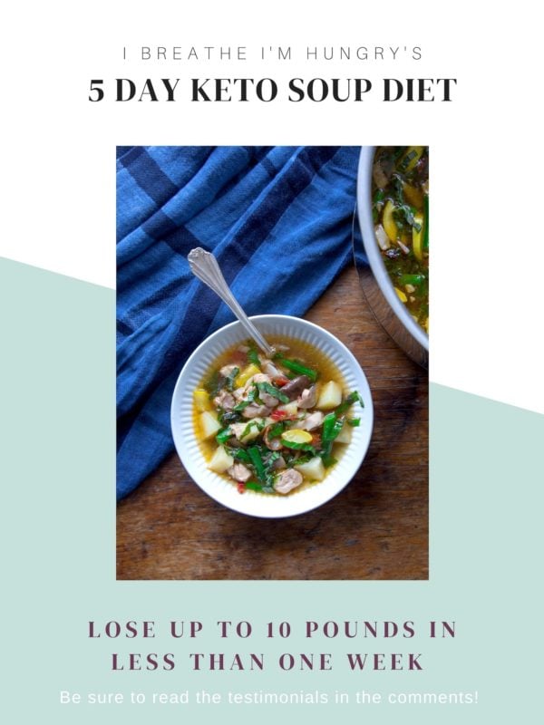 5 Day Keto Soup Diet Graphic with Text Overlay