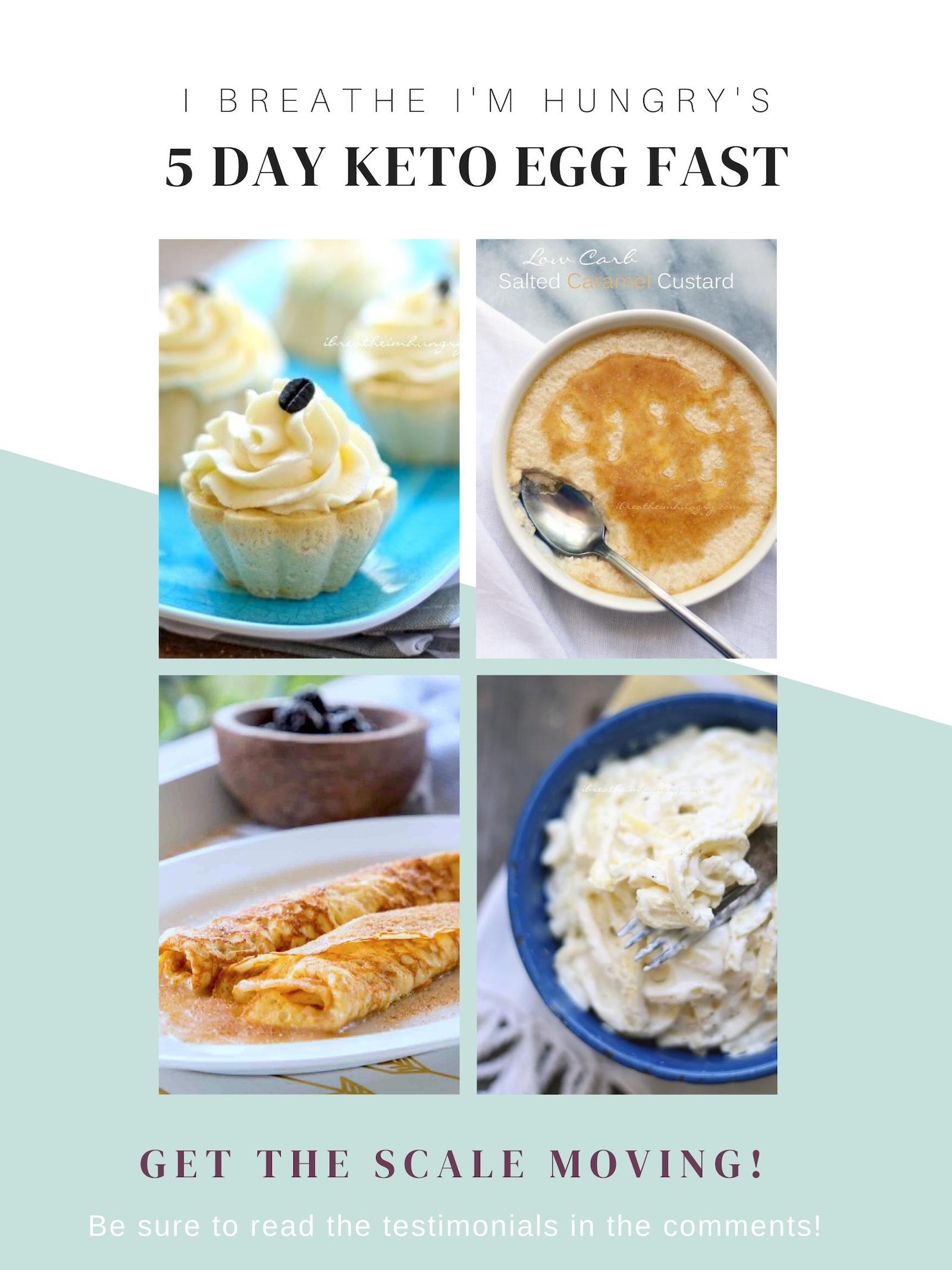 Keto Egg Fast Diet Menu Plan & FAQs   I Breathe I'm Hungry
