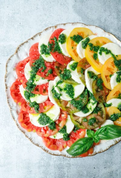 Keto Caprese Salad from above