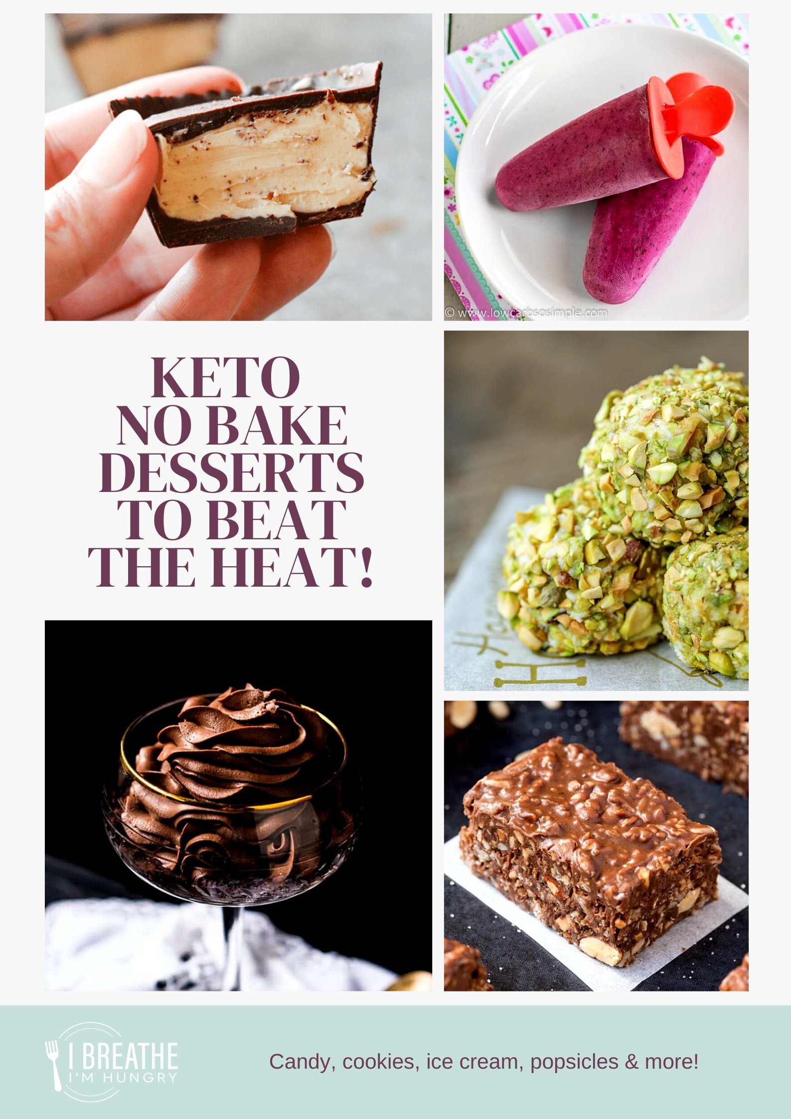 Keto No Bake Desserts Infographic