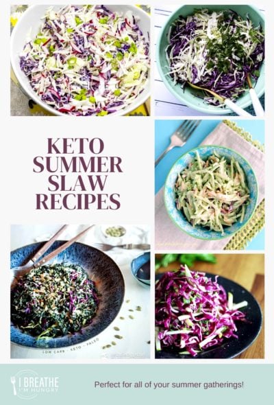 Keto Summer Slaw Recipes Infographic